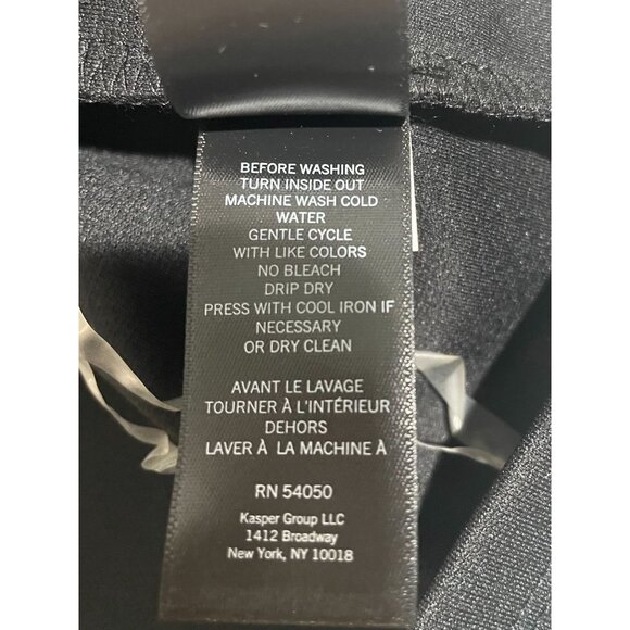 Kenneth Cole Black Sleeveless Zip Front Mock Neck Top XL Polyester Blend - Picture 8 of 11